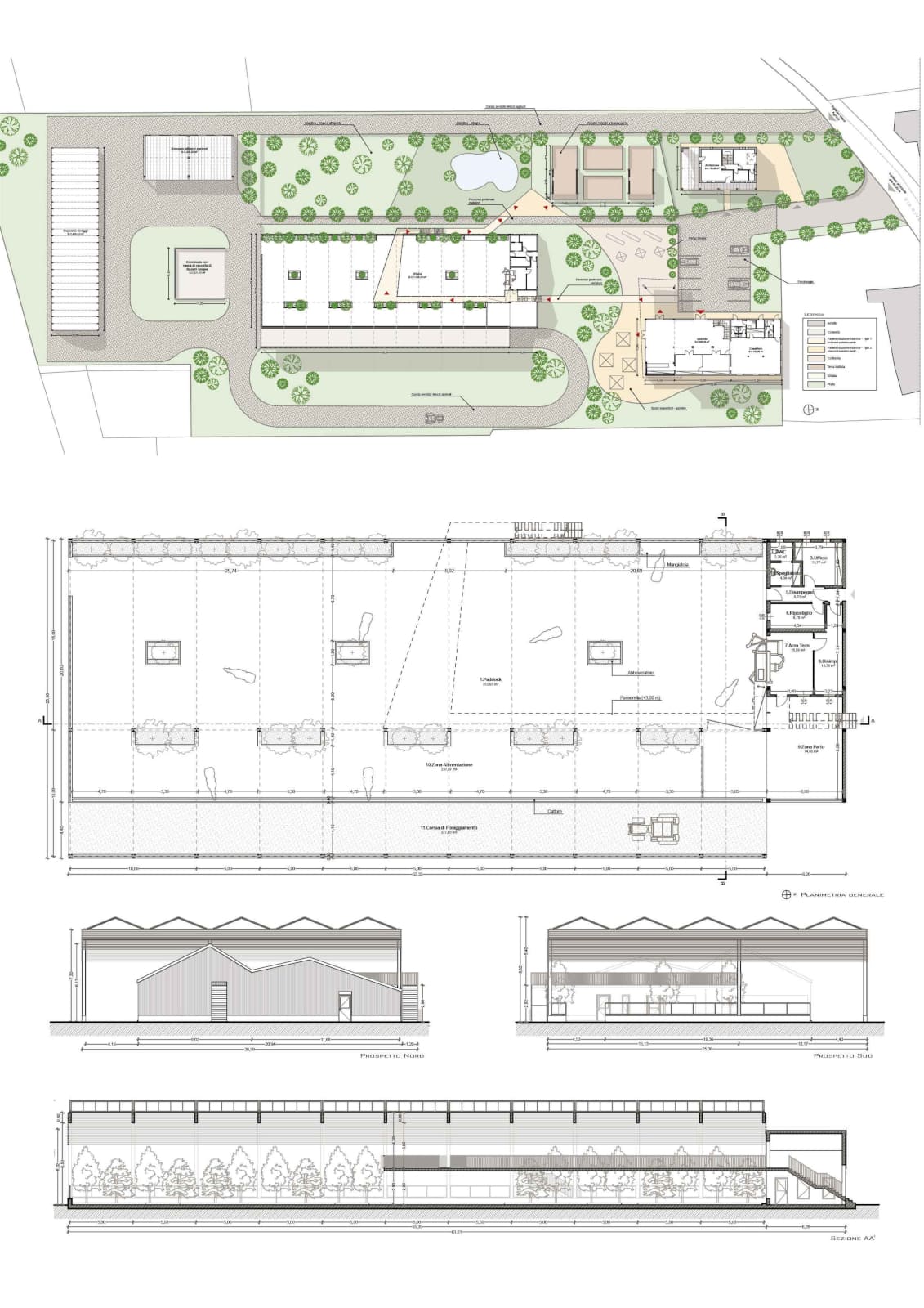 Pianta della Stalla Giardino. Luca Rigoni architetto, Bressanvido, Vicenza.