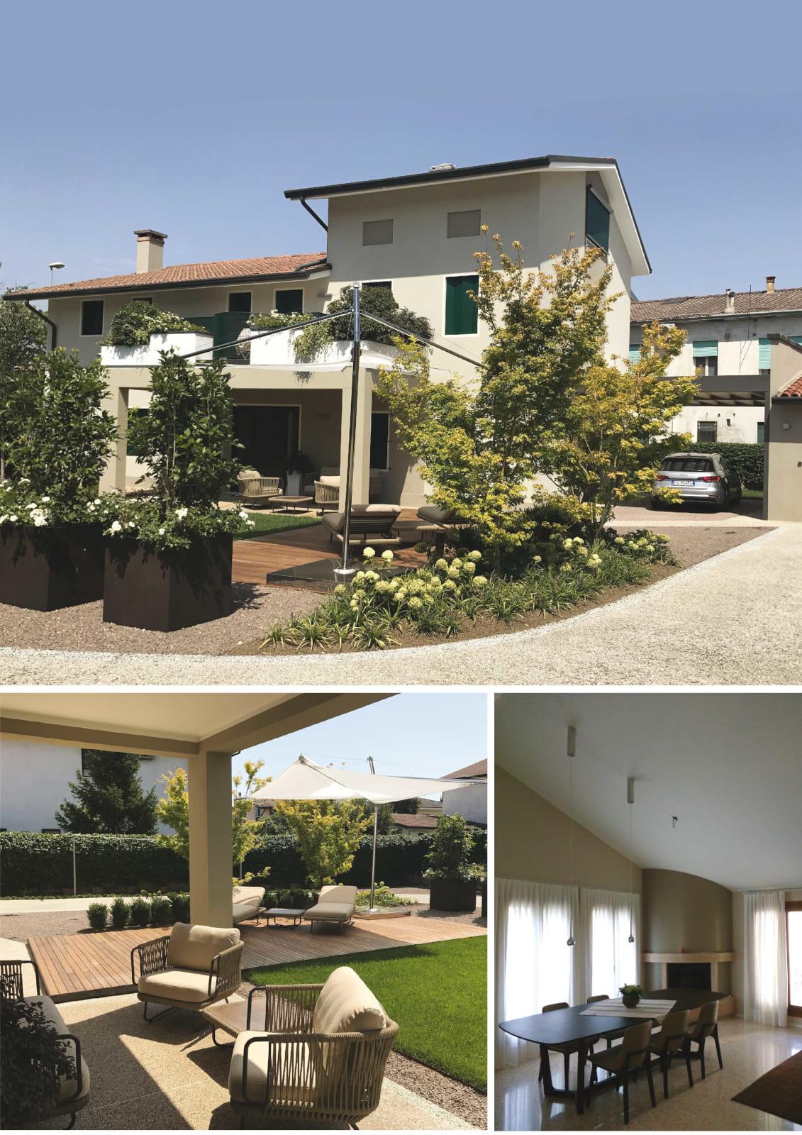 Progetto per edificio residenziale. Studio di architetti a Bressanvido, Vicenza.