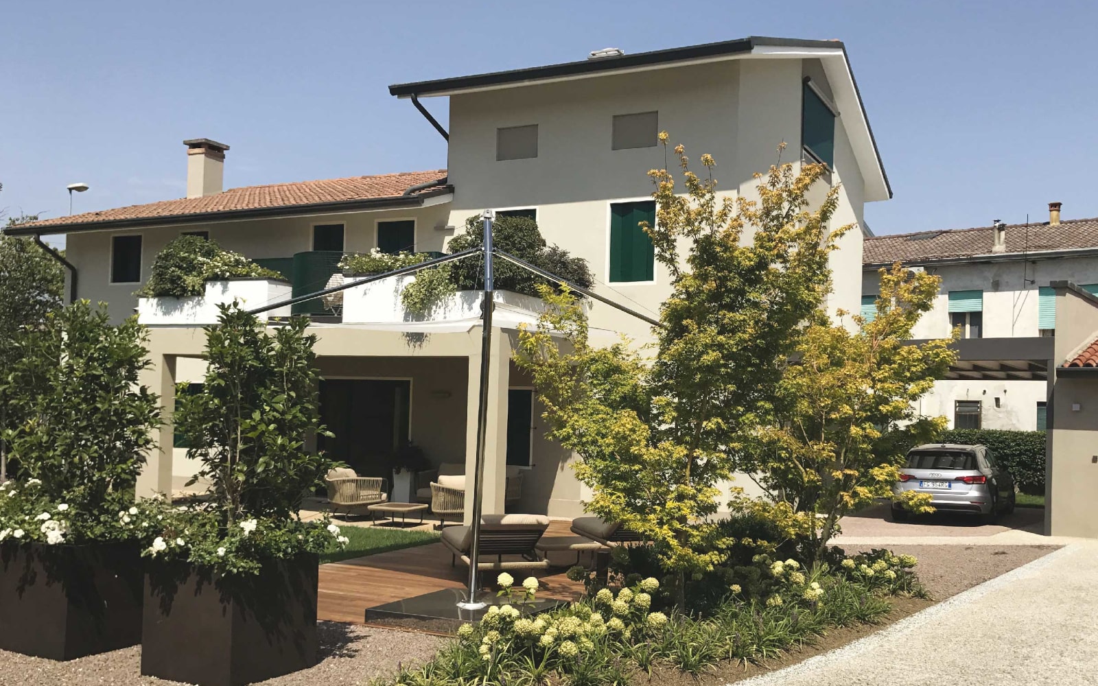 Progetto per edificio residenziale. Studio di architetti a Bressanvido, Vicenza.