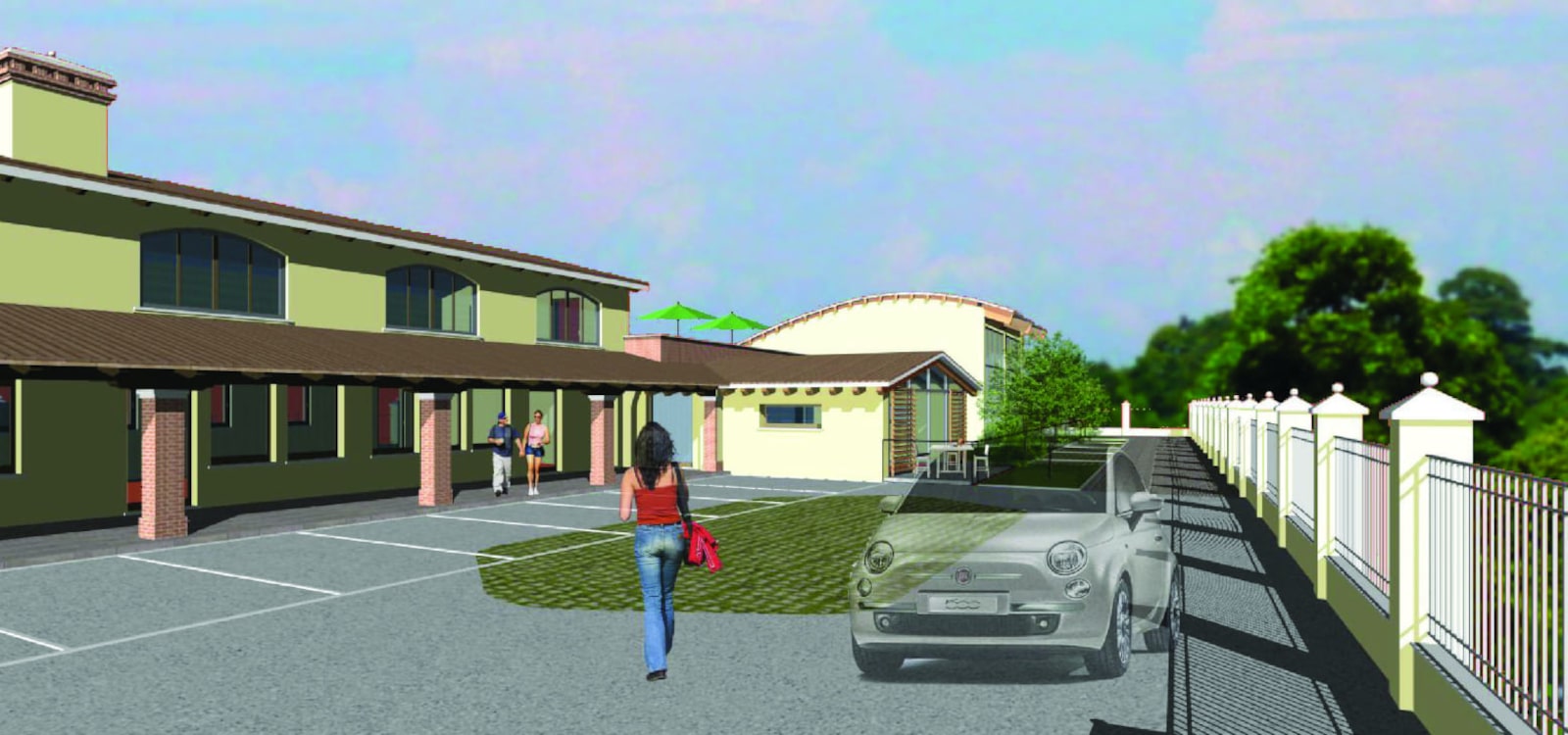 realizzazione edifici produttivi e commerciali. Studio di architettura Luca Rigoni, Vicenza, Italia.