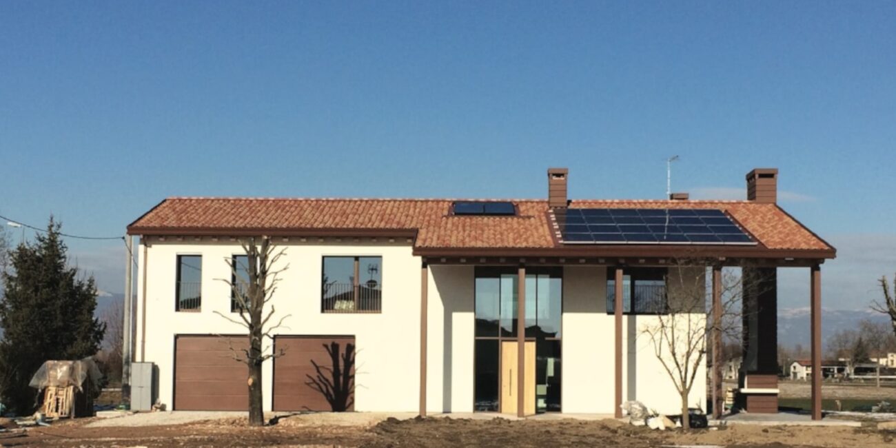 Ristrutturazione abitazione rurale. Spazi esterni. Studio di architetti in provincia di Vicenza