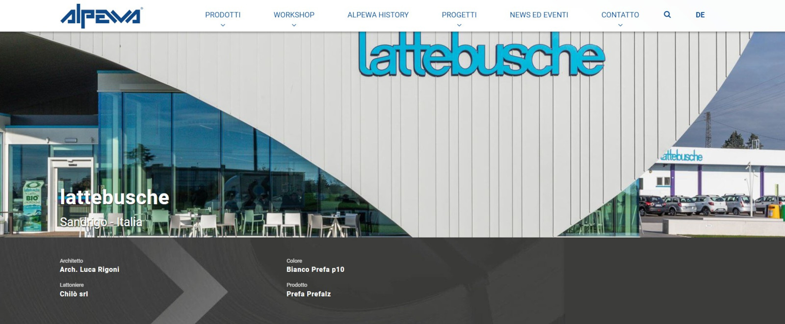 Pubblicazioni e interviste dello studio Luca Rigoni Architetto, Alpewa. Architetti a Bressanvido, Vicenza.