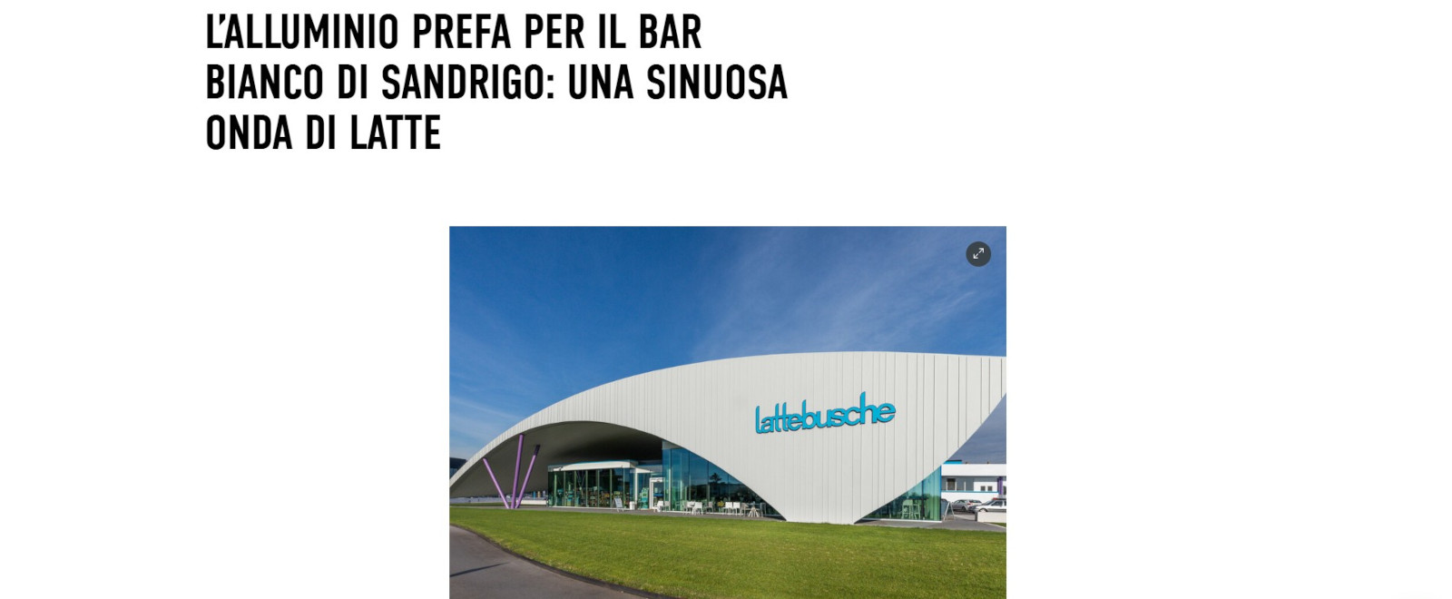 Pubblicazioni e interviste dello studio Luca Rigoni Architetto, Prefa. Architettura privata e commerciale e pubblica.